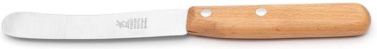 Robert Herder Ontbijtmes - Mini Buckels - RVS - Lemmet 100 mm - Heft Beukenhout