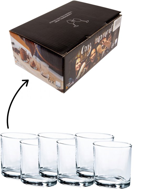 Cosy&Trendy Moments Amuseglazen - 6 stuks - 9 cl - Ovaal - Aperitiefglazen - Borrelglazen