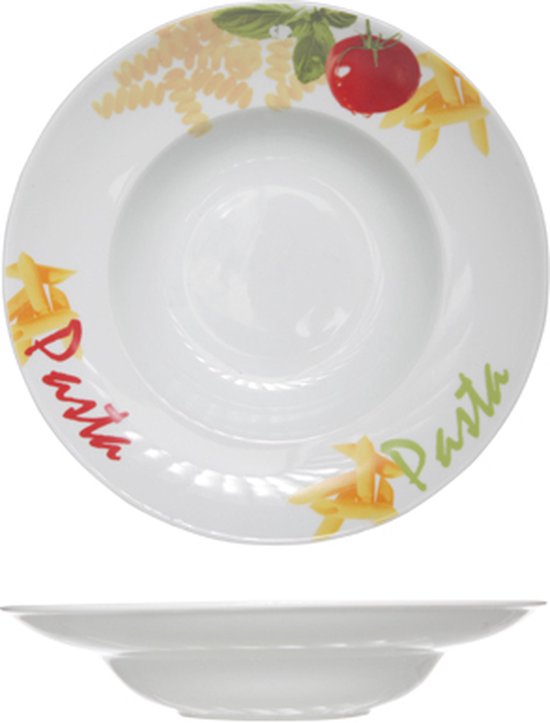 Cosy&Trendy Pastabord deco Pasta - Ø 27,5 cm - Set-6