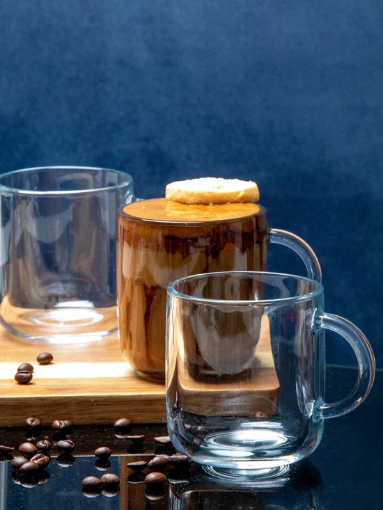 Pasabahce Iconic - Theeglazen met Oor - set van 6 - 245 ml - Glas