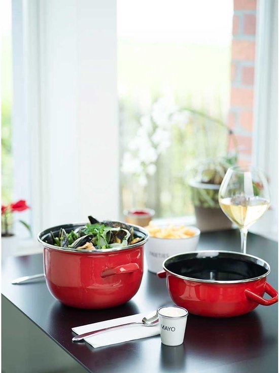 Cosy & Trendy Mosselpan - 2.8 Liter - Ø 18 cm - Rood