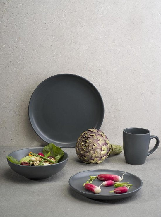 Cosy&Trendy Viva Dark Grey Serviesset 16-Delig