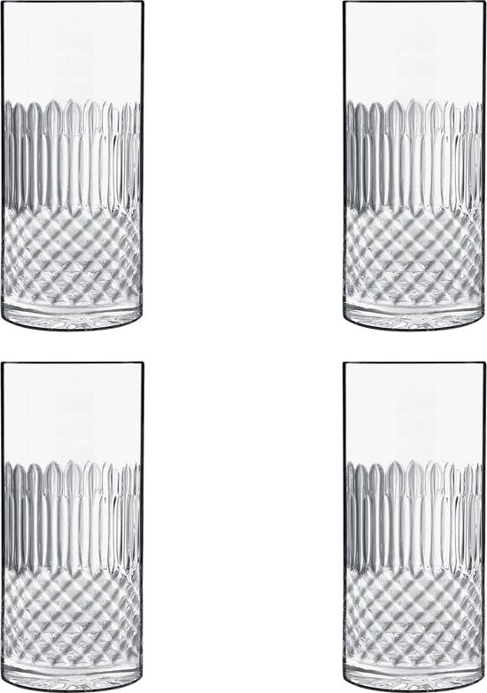 Bormioli Luigi Diamante - Longdrinkglas - 48cl - 4 stuks