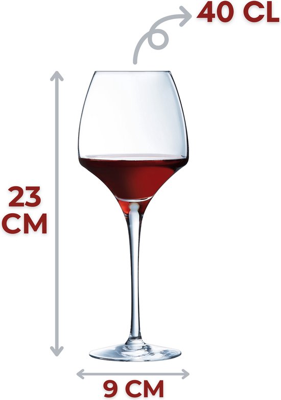 Chef&Sommelier Open Up Wijnglas Cadeauverpakking - Rond - 400 ml - Helder - 2 stuks -