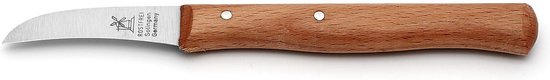 Robert Herder Molenmes - Schilmesje - Tourneermesje - RVS - Krom - Lemmet 60 mm - Heft Beukenhout