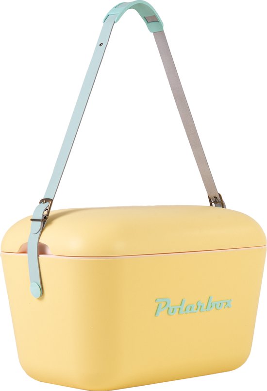 Polarbox Retro Koelbox - Geel – 20 Liter Inhoud – Duurzaam Geproduceerd