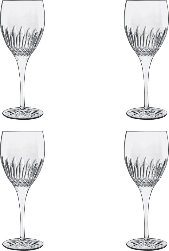 Bormioli Luigi Diamante- Wijnglas - 38cl - 4 stuks