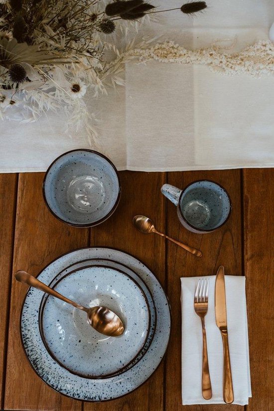 Cosy&Trendy Tessa Blue Beker 35 cl - Set-6