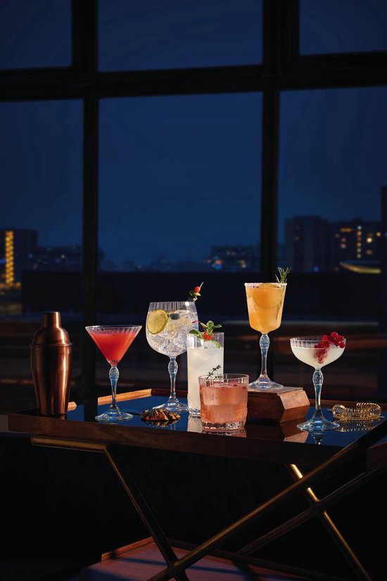 Bormioli Rocco America's Cocktail Martini glazen - 22 cl - 24 stuks - Champagneglazen - Coupe - Kristalglas - Vaatwasserbestendig