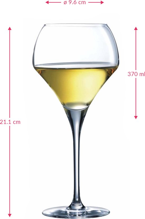 Chef&Sommelier Open Up Wijnglas - Rond - 370 ml - Helder - Set-6