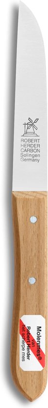 (2 stuks) Robert Herder Molenmes - Schilmesje - Carbonstaal - Aardappelmes - 92 mm - Roestbaar*