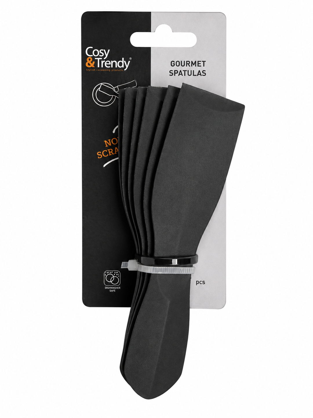 Cosy & Trendy - Gourmet Spatels - 6 stuks - Zwart