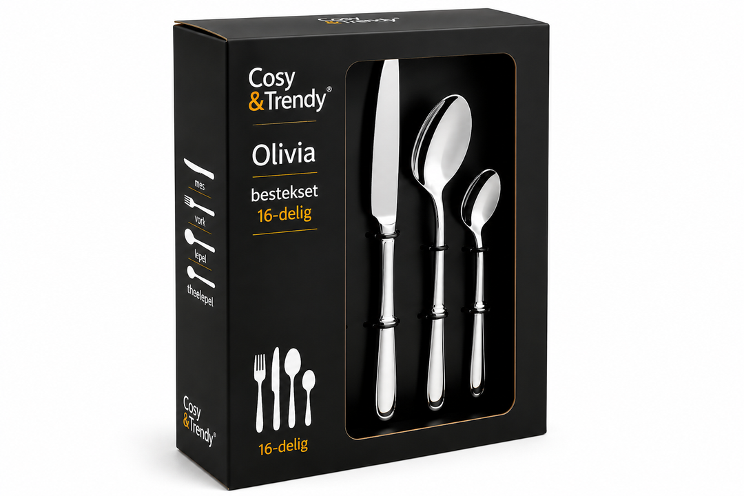Cosy & Trendy Olivia Bestekset - Mirror - 16-Delig